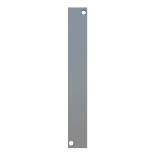Don Jo EF-634 Flush Bolt Cut Out Filler Plate, 6-3/4" x 1", Primed for Painting