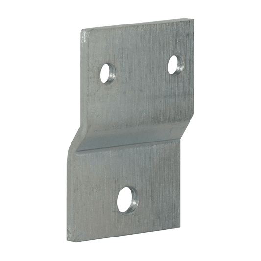 Don Jo TB-215 Edge Tab, 1" x 1-1/2", 1/8" Offset, Raw Steel