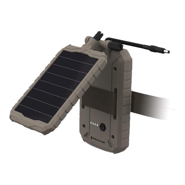 Stealth Cam GMSTCSOLP Solar Power Panel 3000 Mah 10 ft Insulated Metal Cable USB Port