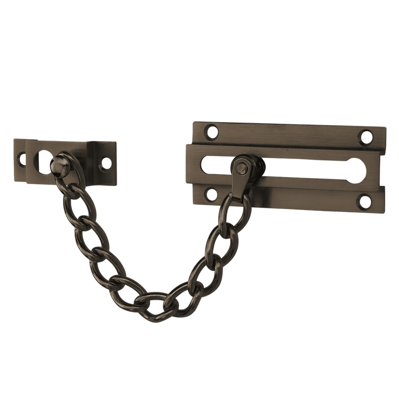 Ives by Schlage 481F-716 Steel Chain Door Guard, Aged Bronze