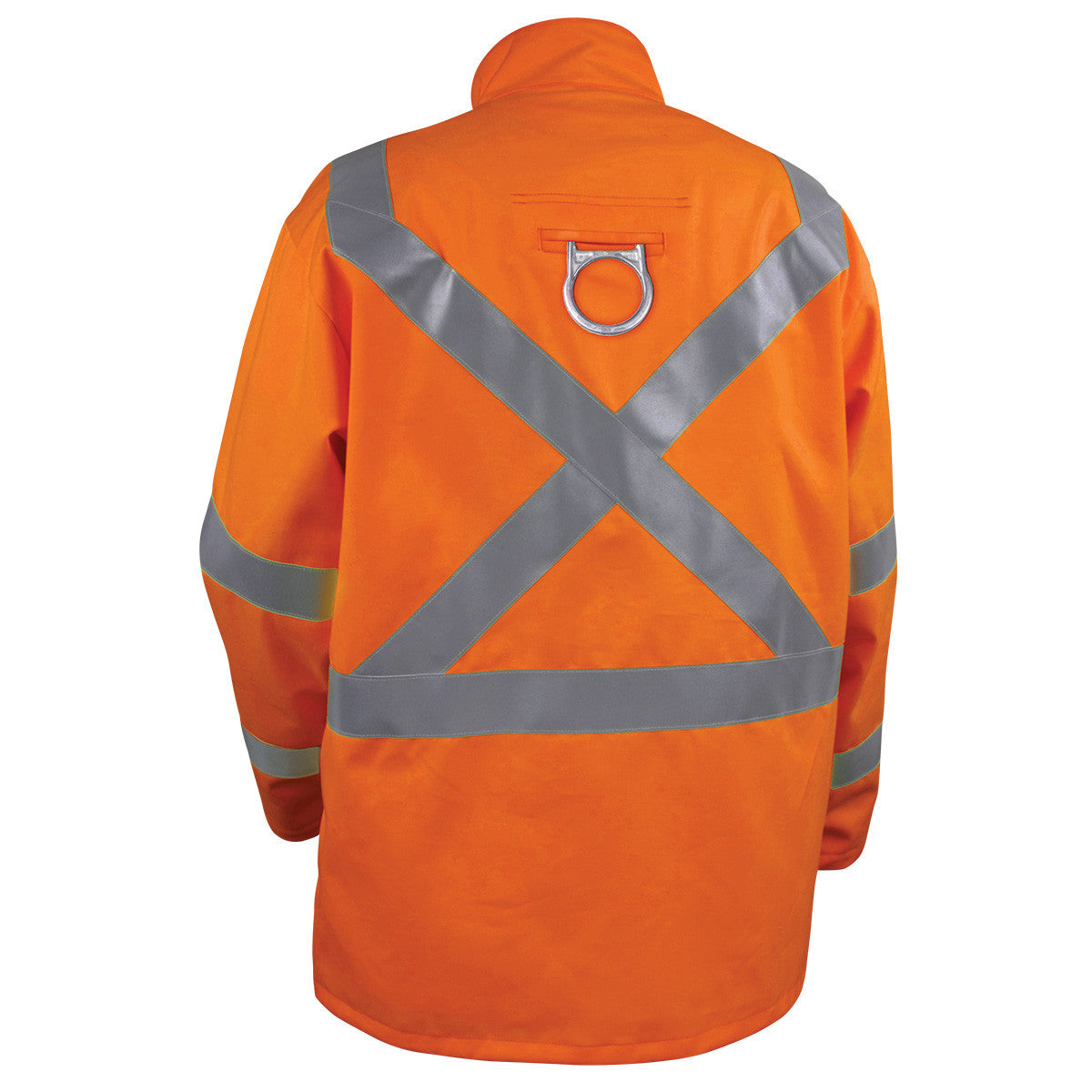 Black Stallion JF1012-OR-2XL Flame Resistant Welding Jacket Orange Reflective, XX-Large