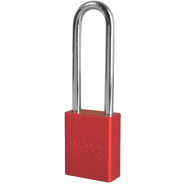 American Lock A1107-RED, 1-1/2” Wide, 3" Tall, Aluminum Body, Red Finish