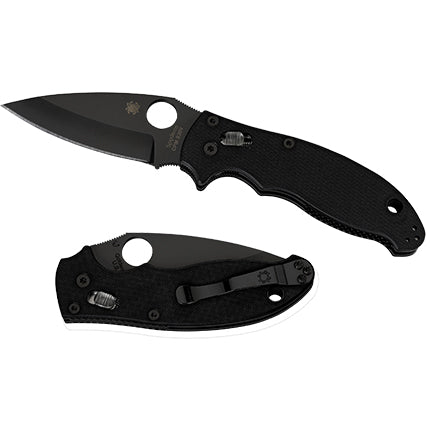Spyderco C101GPBBK2 Manix 2 BL/PL BLK G10