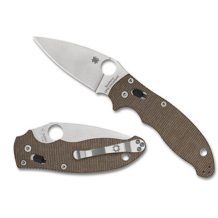 Spyderco C101MPCW2 Manix 2 Brown Canvas Micarta