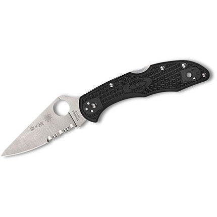 Spyderco C11FPSBKRD Delica SL/PS Black w/ Red Line