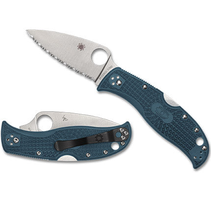 Spyderco C262SBLK390 Leafjumper Blue LW K390