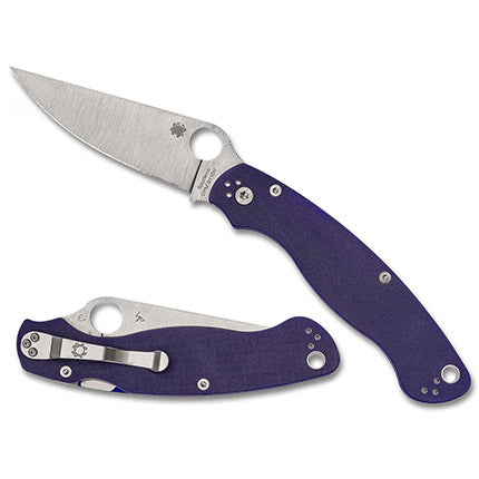 Spyderco C36GPDBL2 Military 2 Dark Blue G-10 CPM
