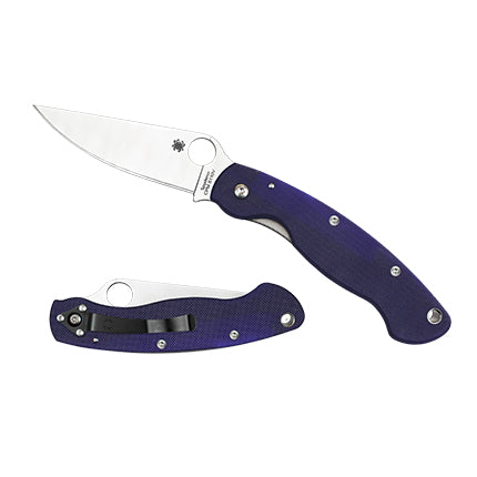 Spyderco C36GPDBL Military SL/PL Blue G-10