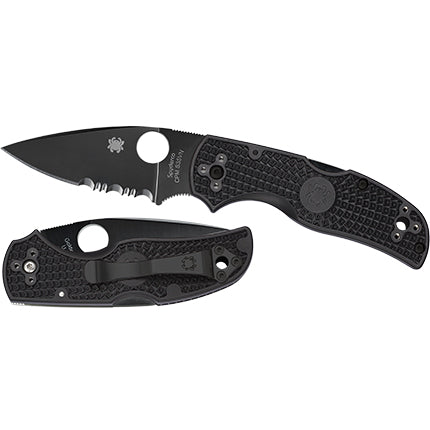 Spyderco C41PSBBK5 Native 5 BL/PS Black FRN