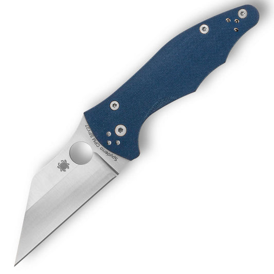 Spyderco C85GPCBL2 Yojimbo 3.29" Reverse Tanto G10