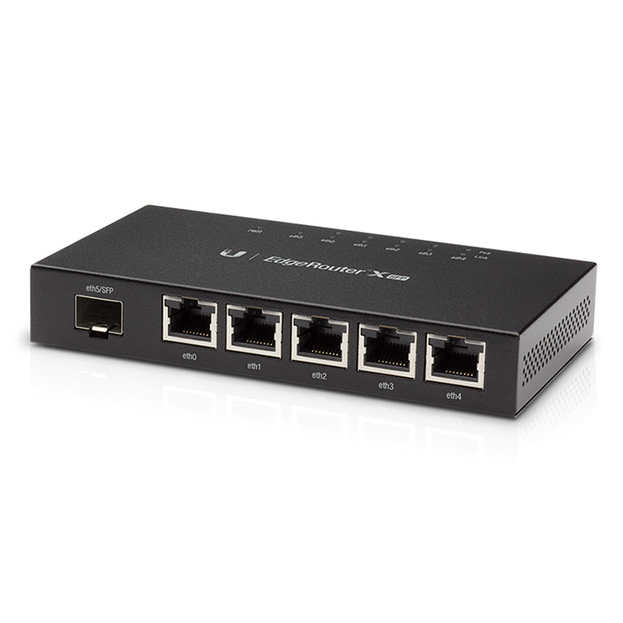 Ubiquiti ER-X-SFP EdgeRouter X SFP 5-Port Gigabit Router PoE SFP