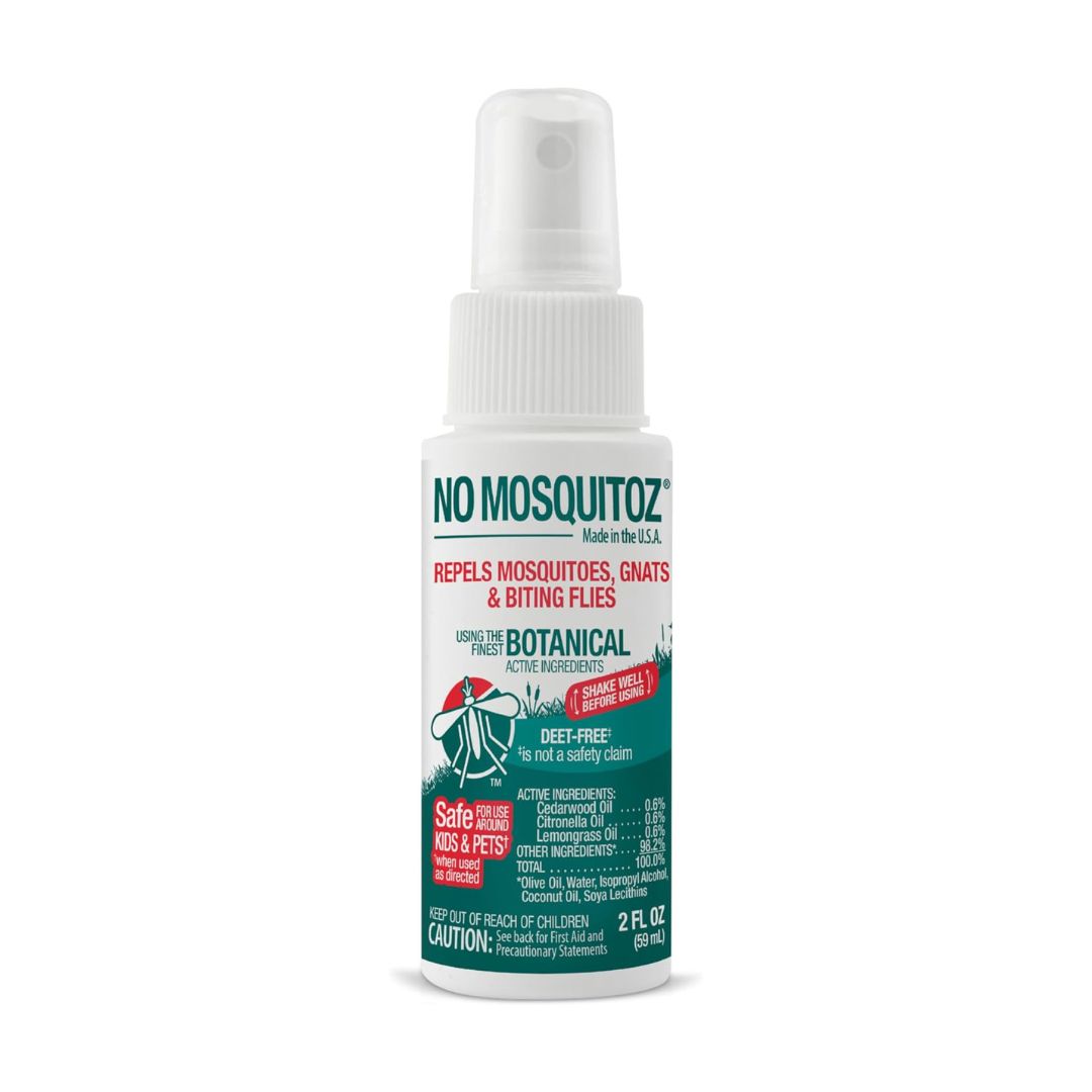 No Mosquitoz 9175B95 Botanical Insect Repellent DEET-Free Essential Oil Spray (12-Pack)