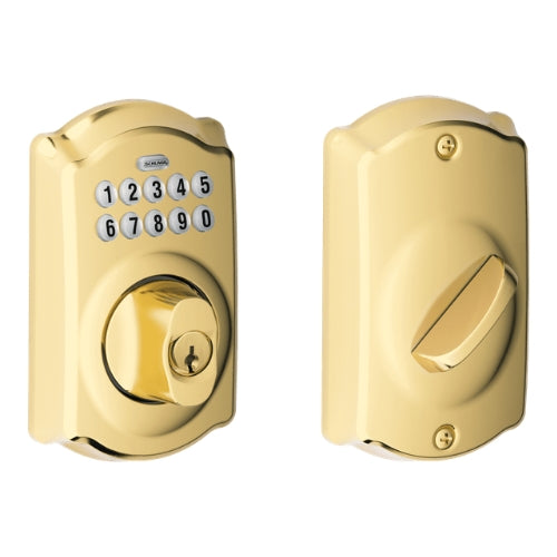 Schlage BE365 CAM Electronic Pushbutton Deadbolt Lock