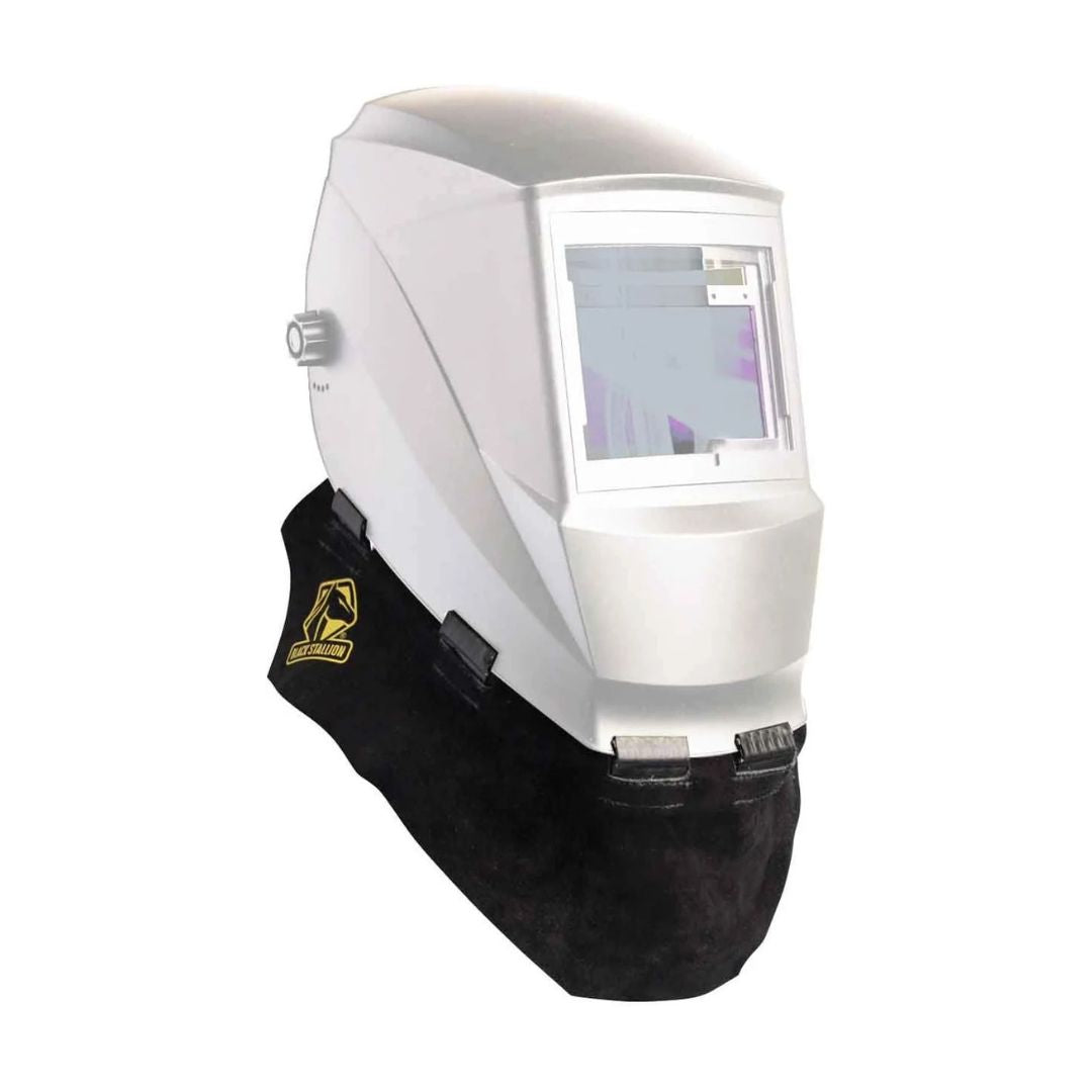 Black Stallion AH5040-BK Split Cowhide Welding Helmet Bib, Black