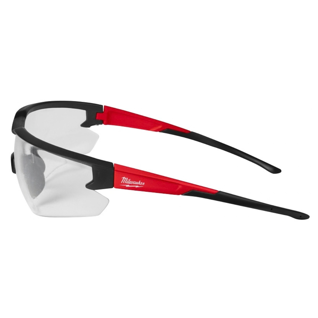 Milwaukee 48-73-2010 Safety Glasses Black Red Anti-Scratch Polycarbonate