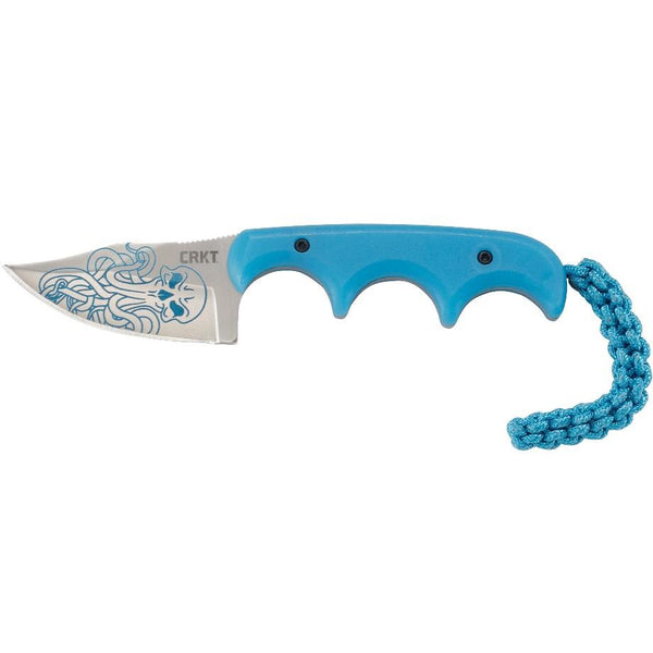 CRKT 2387O Minimalist Bowie Cthulhu Knife 2 1/8" Blade, Blue