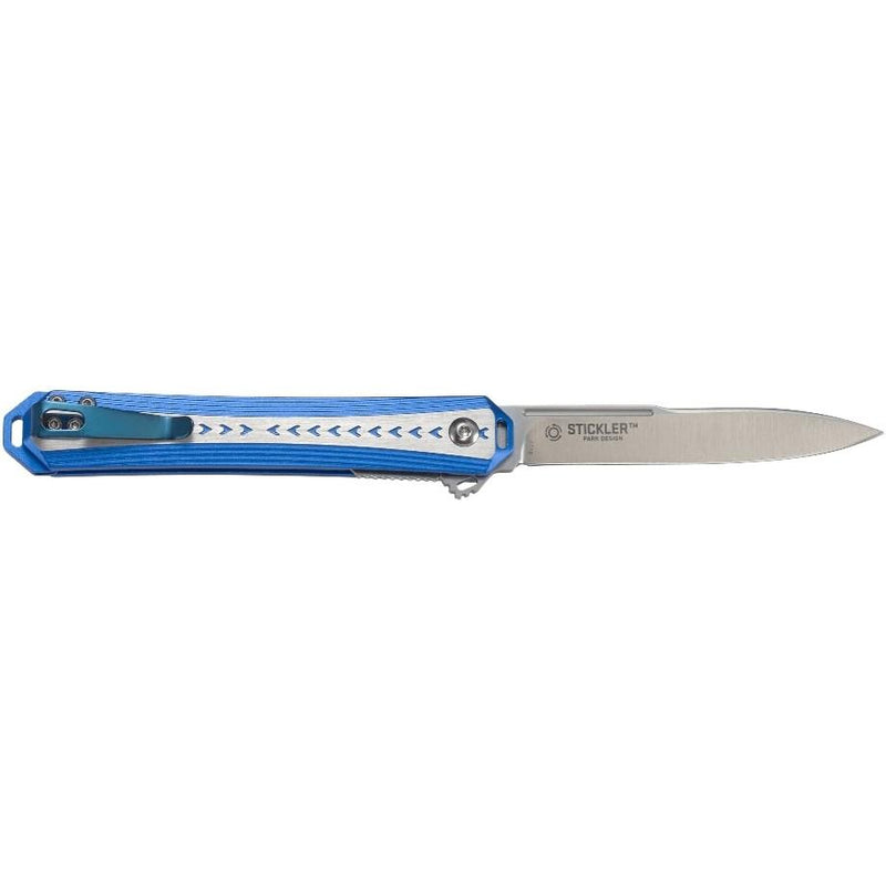 CRKT 6710 Stickler Assisted Folding Knife 3-2/5" Spear Point Blade, Blue