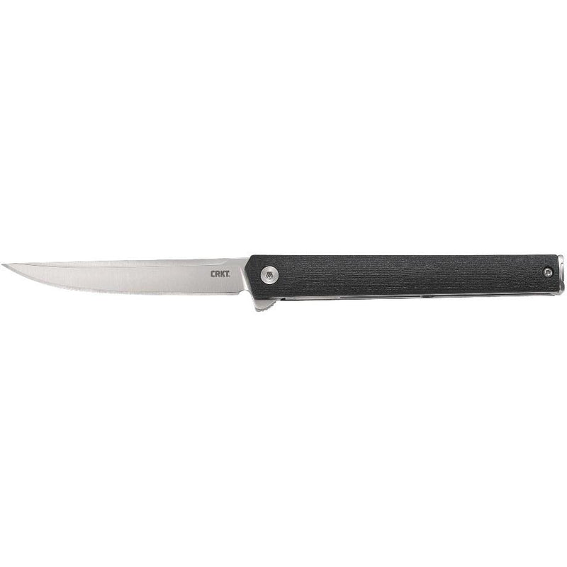 CRKT 7097 Flipper Folding Knife 3 3/8", Blade Black