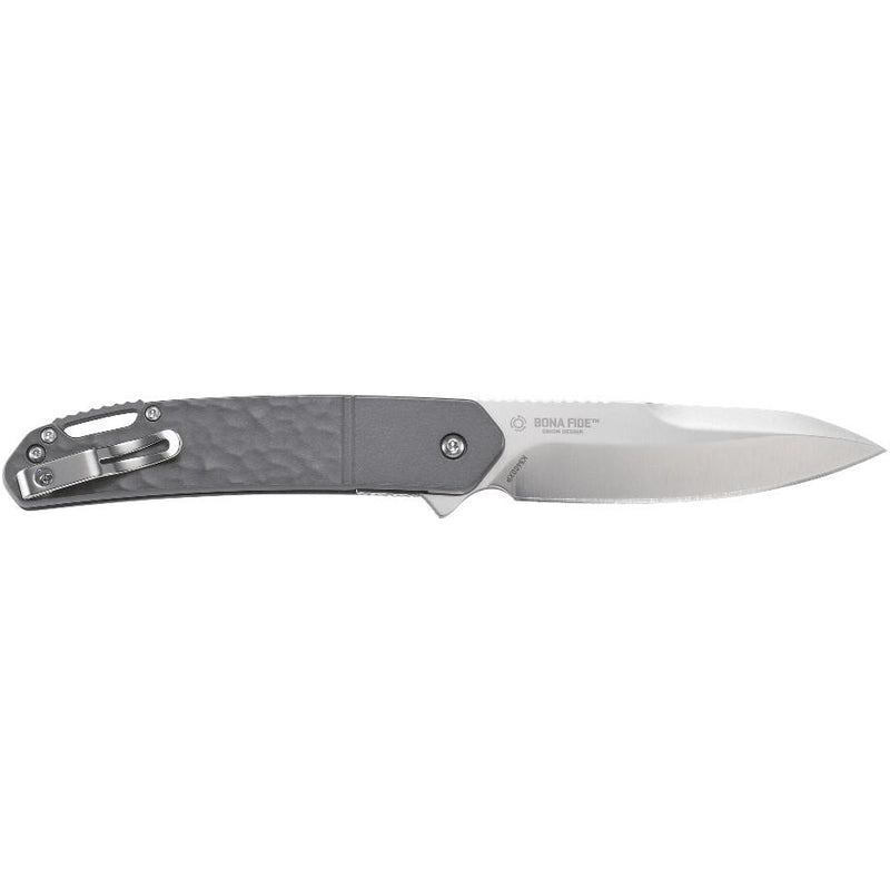 CRKT 540GXP Bona Fide Silver Folding Knife 3 3/5" Blade, Grey