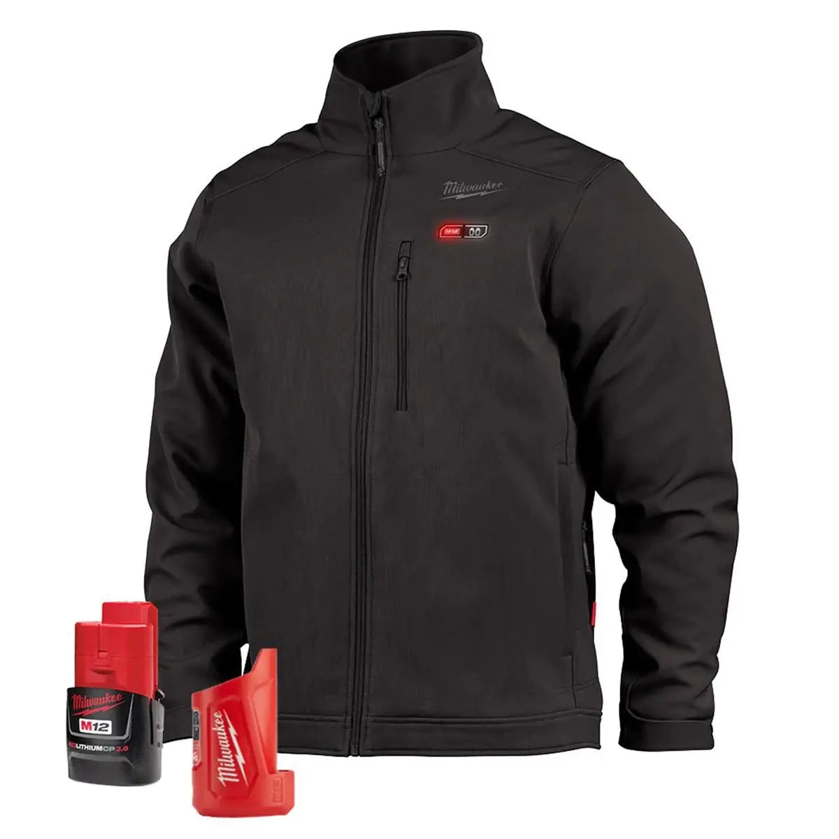 Milwaukee 204B-21XL M12 Heated TOUGHSHELL Black Jacket Kit, XL