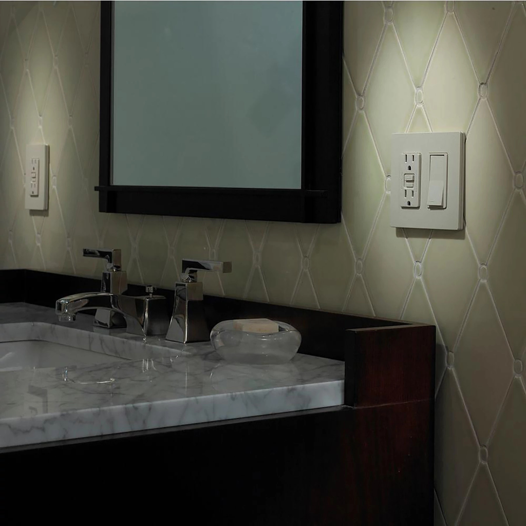 Lutron CW-2-WH 2-Gang Designer Wallplate, White