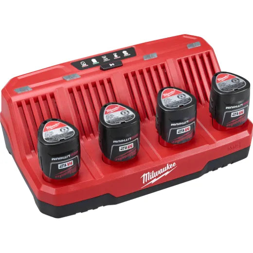 Milwaukee 48-59-1204 M18 PACKOUT Six Bay Rapid Charger