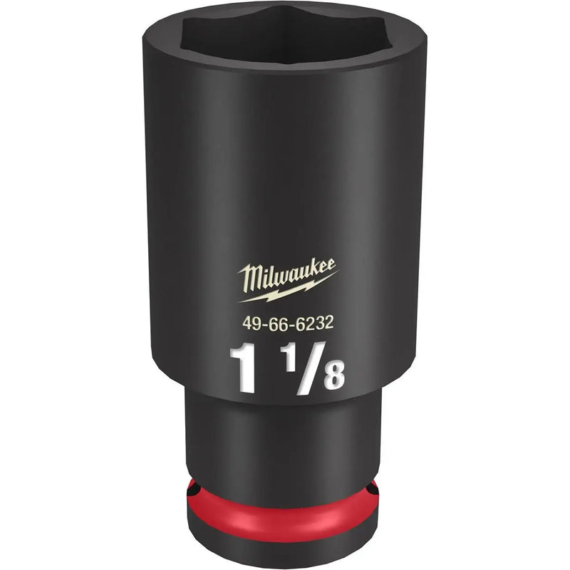 Milwaukee 49-66-6232 SHOCKWAVE Impact Duty 1/2"Drive 1-1/8" Deep 6 Point Socket