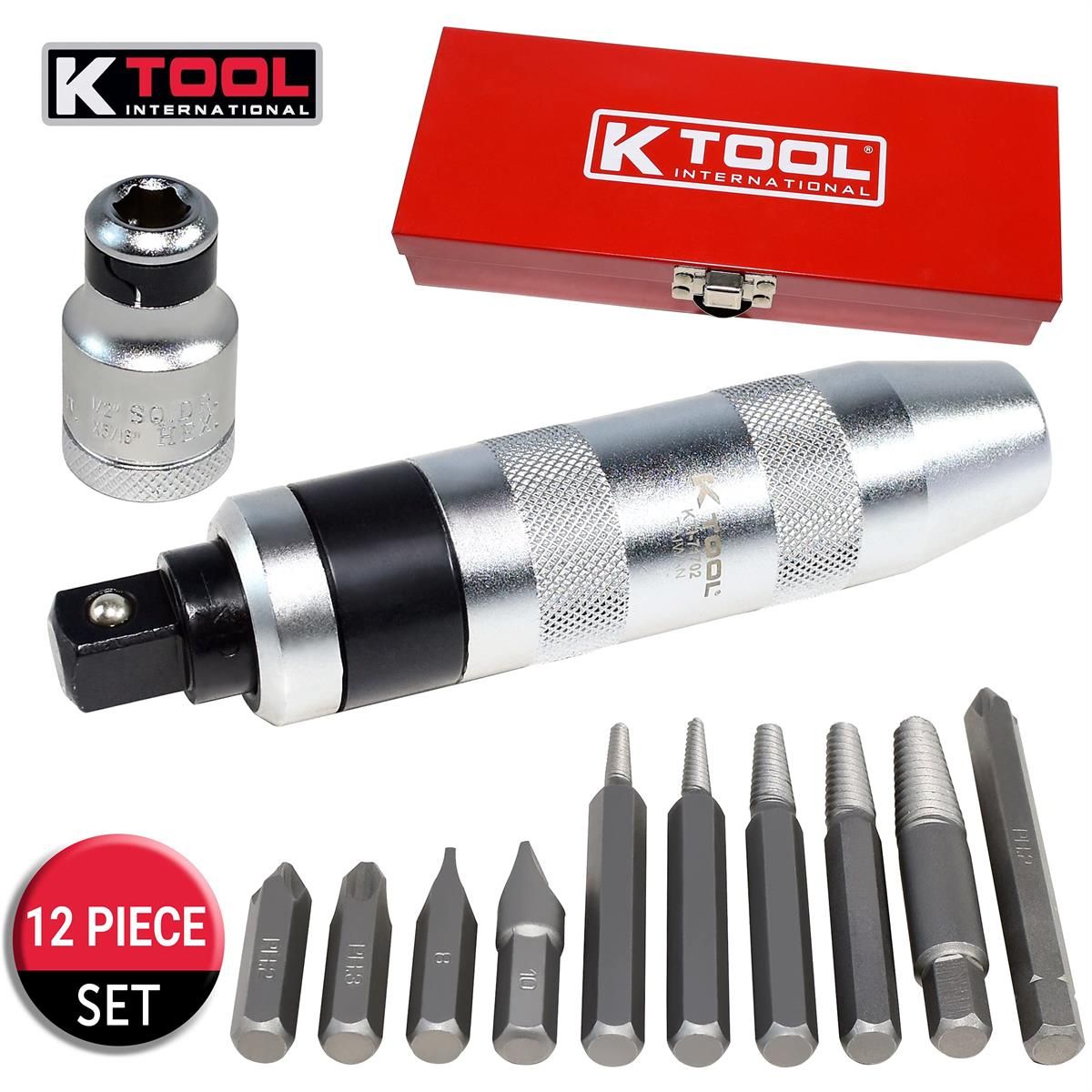 K Tool International KTI71701 Impact Driver Set Professional 1/2