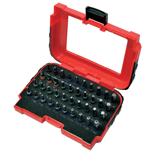 K Tool International KTI20061 1/4" Drive Color-Coded Bit Set (40-Piece)