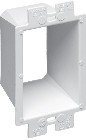 Arlington BE1 1-Gang Box Extender, Plastic (100-Pack)