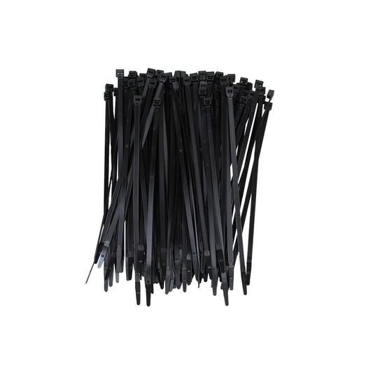 K Tool International KTI78070 Cable Zip Tie, 7" Black, 50 lb Tensile (100-Pack)
