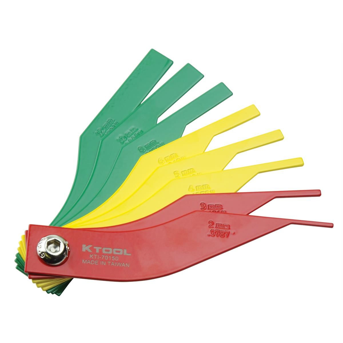 K Tool International KTI70150 Brake Lining Thickness Gauge Set (8-Piece)