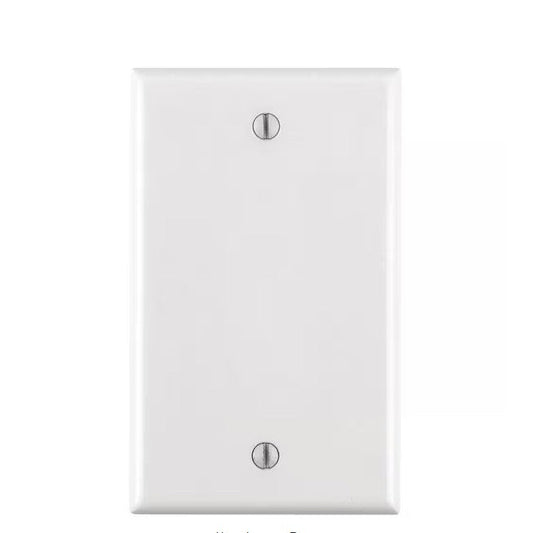 Leviton R52-88014-00W 1-Gang White Blank Plate Plastic Standard Wall Plate (1-Pack)