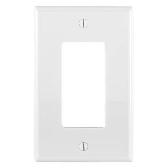 Leviton M52-0PJ26-0WM 1-Gang White Decora/Rocker Nylon Midway/Midsize Wall Plate (10-Pack)