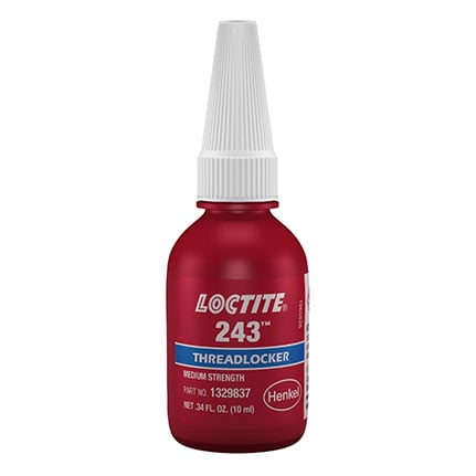 Loctite 1329837 243 Medium Strength Primerless Threadlock 10ml