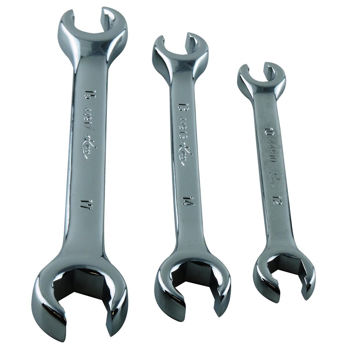 K Tool International KTI44500 Flare Nut Wrench Set Metric (3-Piece)