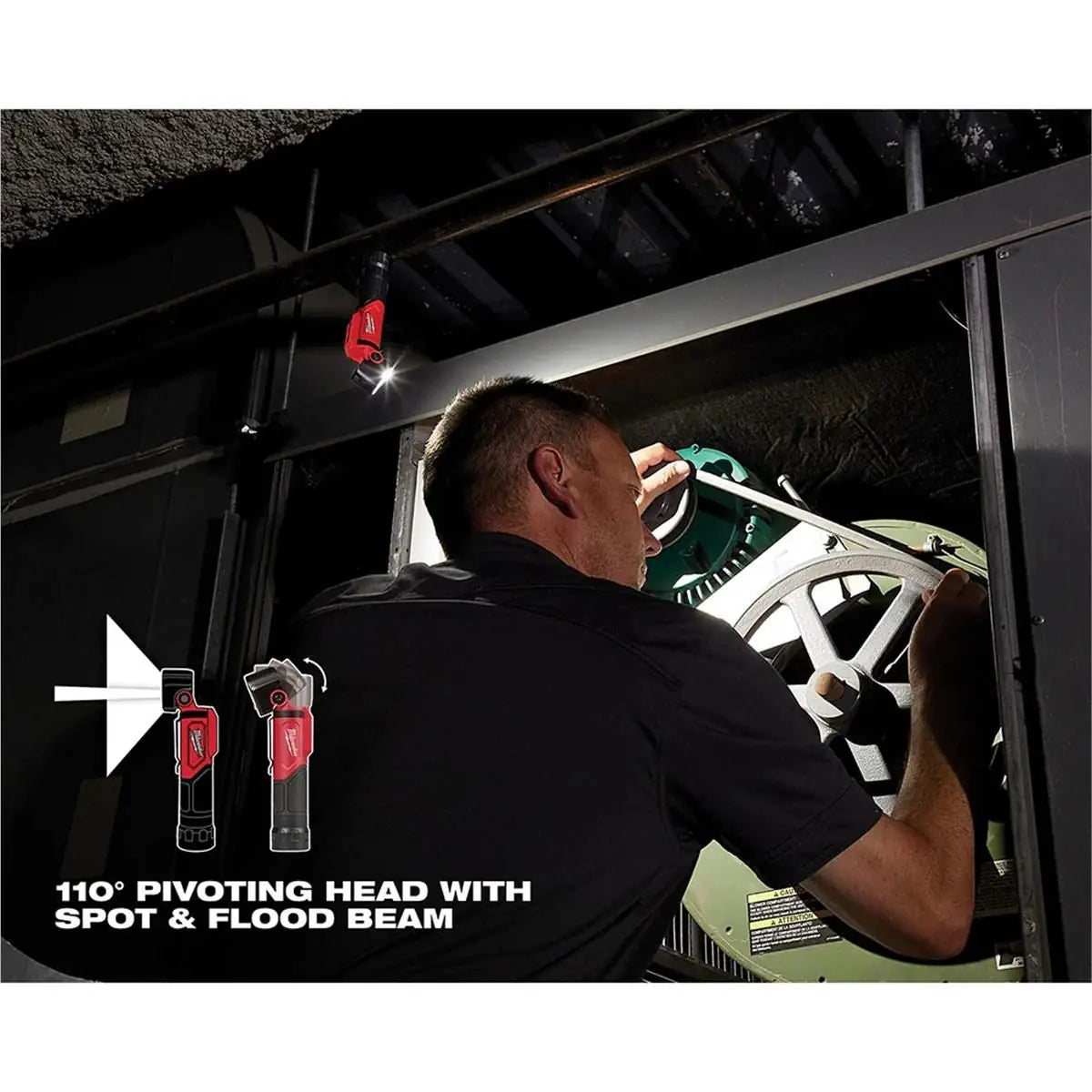 Milwaukee 2113-21 REDLITHIUM USB Pivoting Flashlight