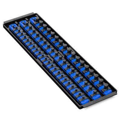 Ernst Manufacturing 8451 3-Rail Twist Lock Socket Boss for 1/4”, 3/8”, & 1/2” Sockets, 18”, Blue