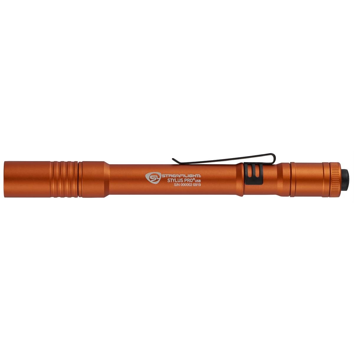 Streamlight STL66146 Stylus Pro USB LED 350 Lumen Penlight, Orange