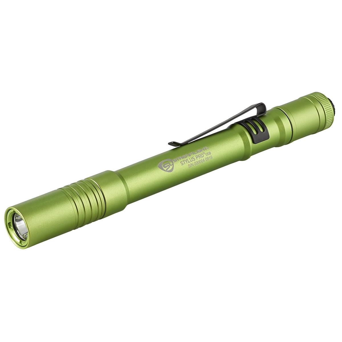 Streamlight 66144 Stylus Pro USB LED 350 Lumen Penlight USB Charge Cord, Lime Green