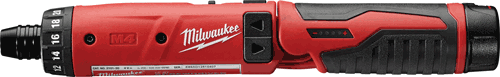 Milwaukee 2101-22 M4 1/4” Hex Screwdriver Kit with Battery and Charger