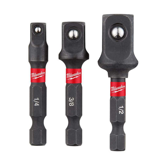 Milwaukee 48-32-5033 Impact Duty 1/4" Hex Shank Socket Adapter Set (3-Piece)