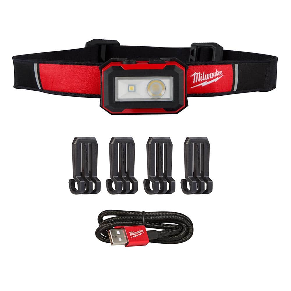 Milwaukee 2012R 450 Lumens Internal Rechargeable Magnetic Headlamp and Task Light