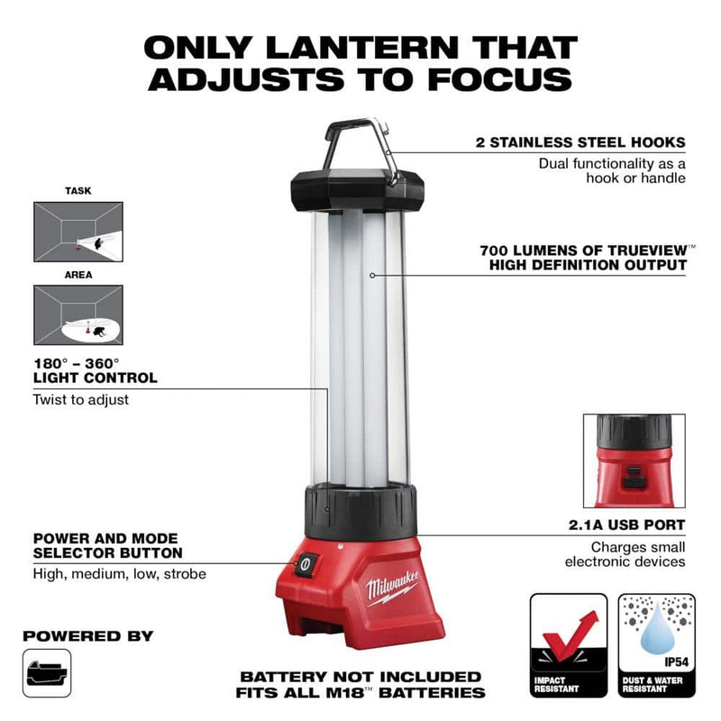 Milwaukee 2363-20 M18 Trouble Light w/ USB Charging