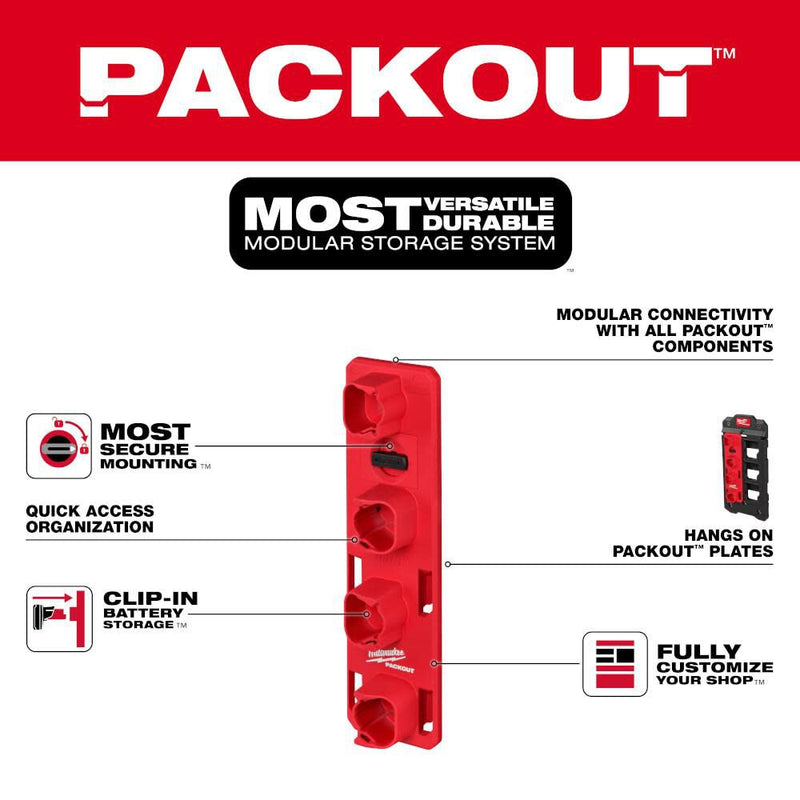 Milwaukee 48-22-8338 M12 PACKOUT M12 Battery Rack