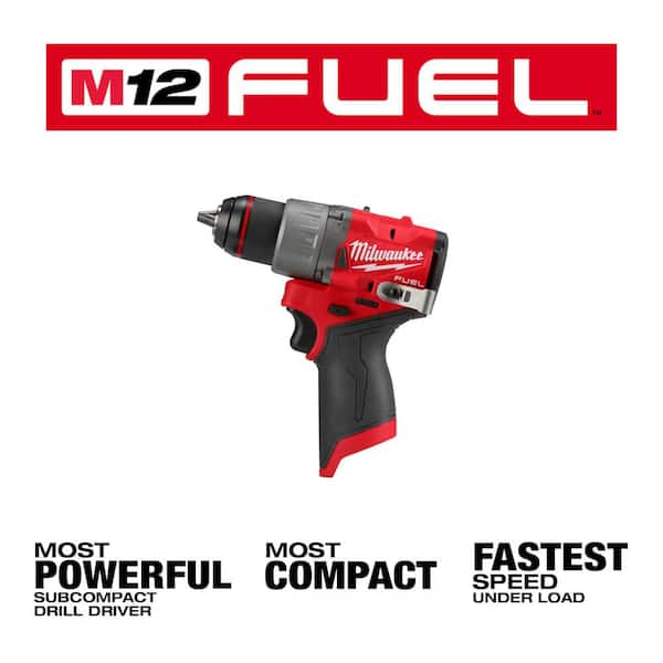 Milwaukee 3403-20 M12 FUEL 12V Lithium-Ion Brushless Cordless 1/2" Drill Driver (Tool-Only)