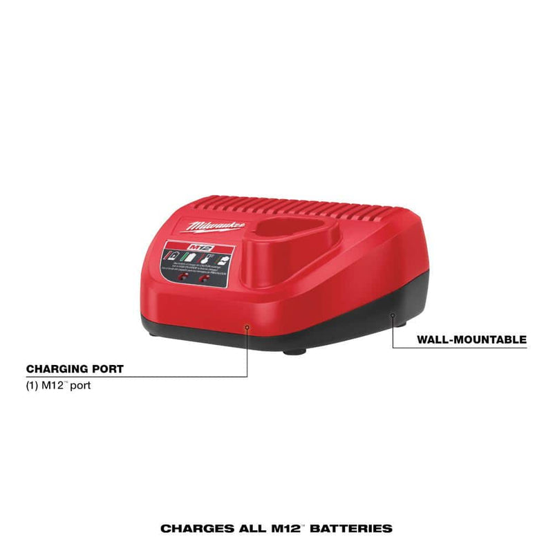 Milwaukee 48-59-2401 M12 12-Volt Lithium-Ion Battery Charger