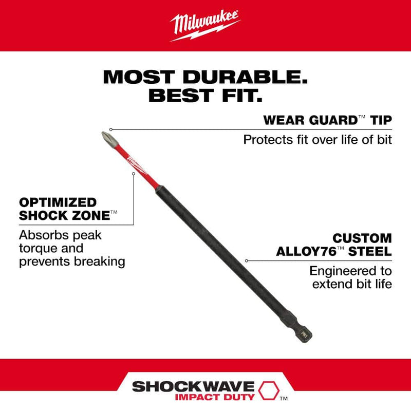 Milwaukee 48-32-4802 SHOCKWAVE 6” Impact Phillips