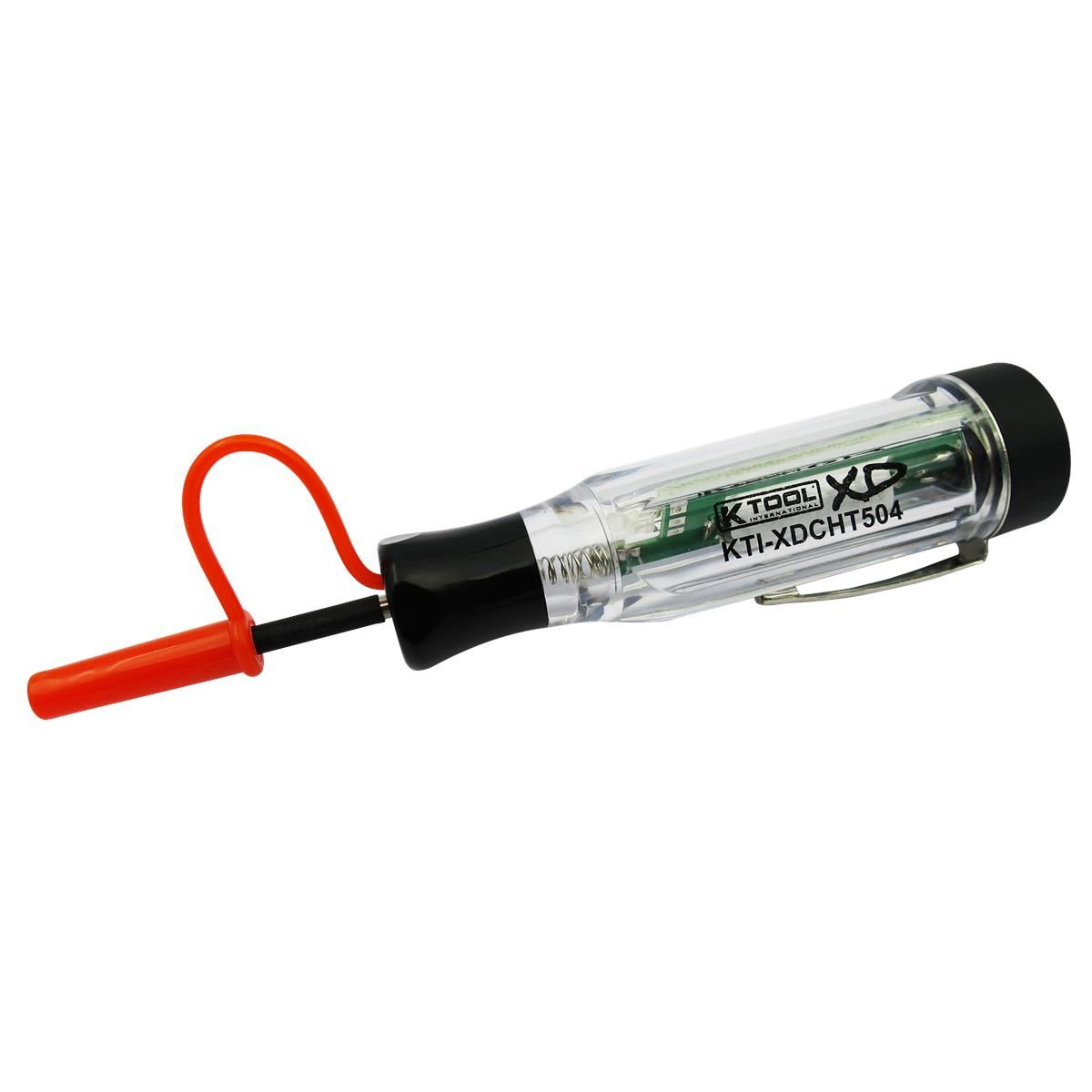 K Tool International KTIXDCHT504 Circuit Tester Dual Polarity Cordless DC 3-30V