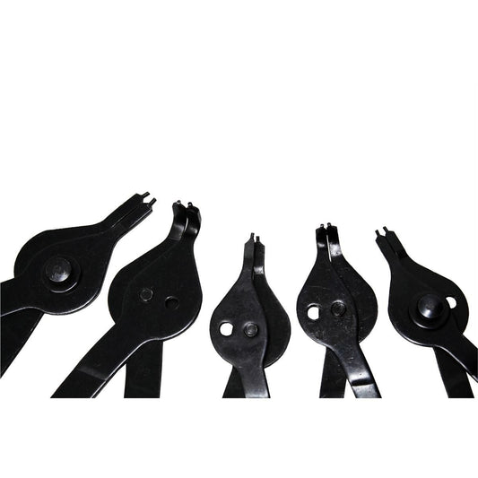 K Tool International KTI55001 Snap Ring Pliers Set Reversible (5-Piece)